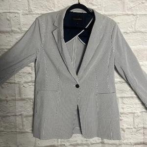 David Lawrence Albina Relaxed Striped Blazer. Size 16.#WD - Picture 1 of 21