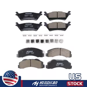 For 2012 2013 2014 2015 2016-2020 Ford F-150 Front & Rear Ceramic Brake Pads Kit - Picture 1 of 1