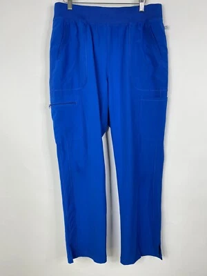 Cherokee Infinity Scrub Pants Women L Royal Blue RYPS Tapered Leg CK065A Medical - Image 1 of 4