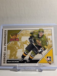 2007 IN THE GAME MATT DUCHENE PRE ROOKIE CARD OHL HEROES AND PROSPECTS AVALANCHE