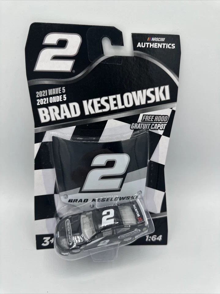 2021 BRAD KESELOWSKI #2 FREIGHTLINER NASCAR AUTHENTICS WAVE 5 1/64 CAR W/HOOD  - Image 1 of 1