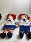 Raggedy Ann And Andy Doll 16 Inch Aurora By Hasbro Soft Plush Set Of 2 With Tags