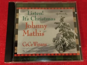 VTG Johnny Mathis w/ CeCe Winans Listen! It's Christmas CD Hallmark - Picture 1 of 6