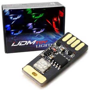 Touch Control RGB MultiColor Plug-In Miniature LED Interior Ambient Lighting Kit - Picture 1 of 13
