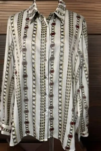 Kasper Bluse mit Kettenmuster Größe 16 pflegeleicht Karriere Profi - Bild 1 von 9