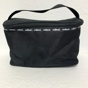 Scunci Toiletries Cosmetic Travel Bag Black 5x5x9 inches - Picture 1 of 11