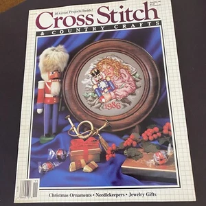 Vintage Cross Stitch & Country Crafts Nov/Dec 86 Needlekeepers Pattern Magazine - Picture 1 of 4