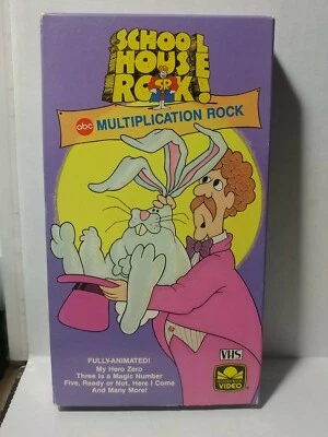 School House Rock!: Multiplication Rock-VHS-Golden Book Video-Animated-ABC TV - Image 1 of 4