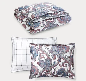 Ralph Lauren CARTER Paisley Full/Queen Duvet Cover & Shams Set New $300 - Picture 1 of 10