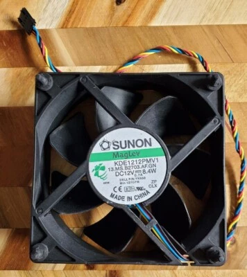 Sunon MagLev KDE1212PMV1 DC 12V 0.7A 8.4W Cooling Fan CN0YK5506036283V2660 - Image 1 of 4