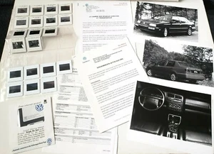 Volkswagen 1990s PRESS RELEASE KIT Slides Jetta Photograph Eurovan French Text - Picture 1 of 12