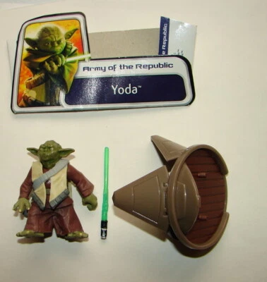 Star Wars Clone Wars Yoda con acc. Figura de acción 2003 422 Foto 1 de 2