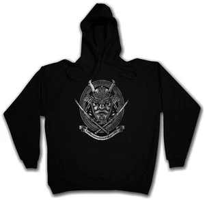 SAMURAI I HOODIE KAPUZENPULLOVER Ninja Japan Krieger Schwert Dakana Rüstung Helm - Bild 1 von 1