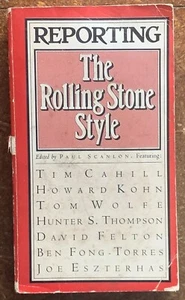 Reporting The Rolling Stone Style 1977 Paul Scanlon Hunter Thompson Jann Wenner - Imagen 1 de 8