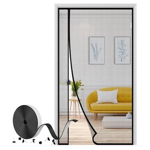 Fliegengitter Tür fiberglas 110x220cm mit Magnet, Selbstklebend, links & rech... - Bild 1 von 11