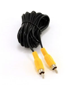 Cable de audio de video instalador CCTV RCA macho a RCA macho 20 pies negro - Imagen 1 de 2