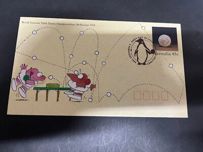 (243) Australia FDC cover - 1994 - World Veteran Table Tennis — 第 1/2 张图片