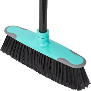 Broom for Sweeping Indoor,55" Long Handle House Broom,Soft Bristle Angle Brooms - Picture 1 of 8