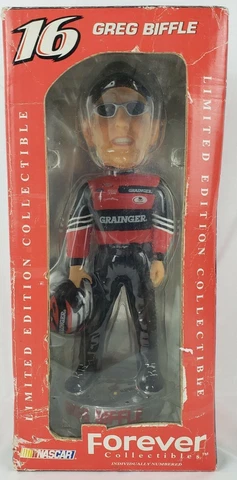 🏁FOREVER LEGENDS OF THE TRACK GREG BIFFLE #16 LIMITED EDITION  BOBBLEHEAD Cover