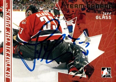 Jeff Glass - Signed 2007 In The Game Between The Pipes Team Canada Card #123 - Image 1 of 2