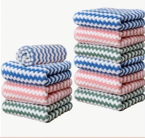 Juego de 10 paños de cocina multiusos súper absorbentes de microfibra - Imagen 1 de 7