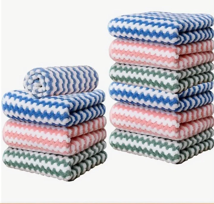 Суперабсорбирующие многоцелевые кухонные полотенца из микрофибры набор из 10 - Изображение 1 из 4