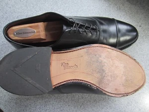 ALLEN EDMONDS 12 D MENS BOARDROOM BLACK SHOES VERY MINIMAL WEAR EXCELLENT - Bild 1 von 10