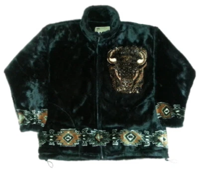 Chaqueta de bisonte polar de felpa Buffalo Native American (XS - 2X) Foto 1 de 2