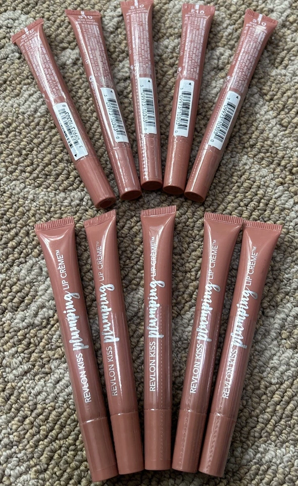 Lot of 10 Revlon Kiss Plumping Lip Creme 510 Nude Honey Free Ship Sealed - Image 1 of 1