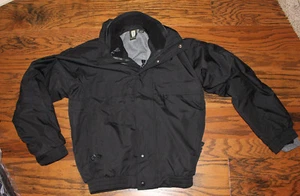 Men's Hartwell Black Jacket with Liner and hideaway hood NEW Size M 3 in 1 - Picture 1 of 4