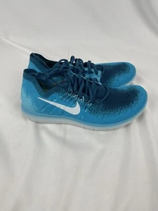 Nike Free RN Flyknit 2017 Running Blue Lagoon 880843-400 Men’s Size 8 / WMNS 9.5 - Picture 1 of 5