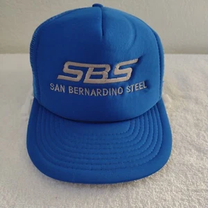 Vintage San Bernardino Steel Trucker Mütze SBS Herren Snapback 80er h5 - Bild 1 von 10