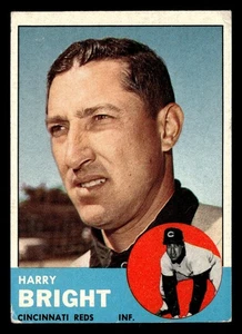 1963 Topps HARRY BRIGHT #304 VG-EX Cincinnati Reds - Picture 1 of 2