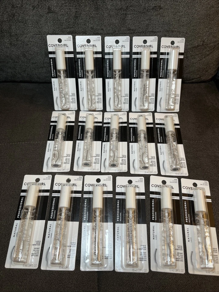 Lots 11x CoverGirl Professional Natural Lash Washable Mascara, Clear 100, 0.34oz - Image 1 of 1