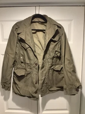 WWII WW2 US Army M1943 M43 Field Jacket - 36 R Pattons Third Army - Image 1 of 4