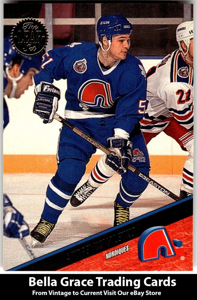 1993-94 Leaf Andrei Kovalenko #122 Quebec Nordiques NHL Hockey - Image 1 of 2