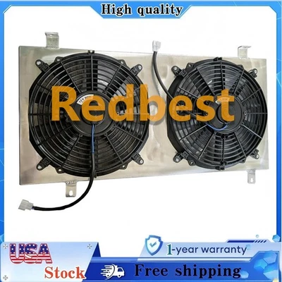 Cubierta y ventilador de aluminio para radiador Subaru Impreza WRX STI RS TS 2002-2007 27,5" W Foto 1 de 4