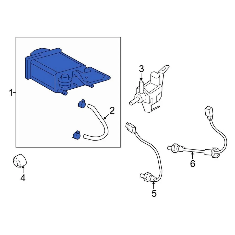 For Toyota Yaris 2012-2018 Toyota 7774052110 Vapor Canister Foto 1 de 2