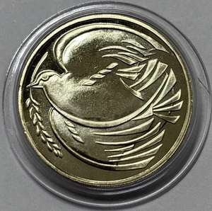 1995 The Royal Mint Friedenstaube Stempelglanz UK Two Pounds £2 Münze - Bild 1 von 4