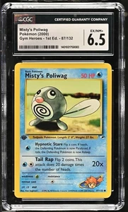 Misty's Poliwag 87/132 Gym Heroes 1st Edition (2000) CGC 6.5 - Bild 1 von 2