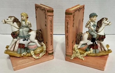 Sujetalibros mecedores vintage para habitación infantil niño niña Foto 1 de 4