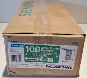 NEW SEALED Siemens W0202MB1100CU 100 Amp Outdoor Circuit Breaker Enclosure - Picture 1 of 2