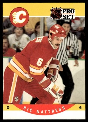 1990-91 Pro Set Ric Nattress Calgary Flames #426 - Image 1 of 2