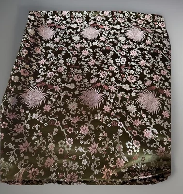 Vintage Silk jacquard fabric Luxury Oriental brocade ( 3 Yards) - Image 1 of 4