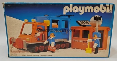 PLAYMOBIL SYSTEM 3560 POLAR  BASE STATION SNOWMOBILE VINTAGE 1986 NEW IN BOX - Immagine 1 di 4