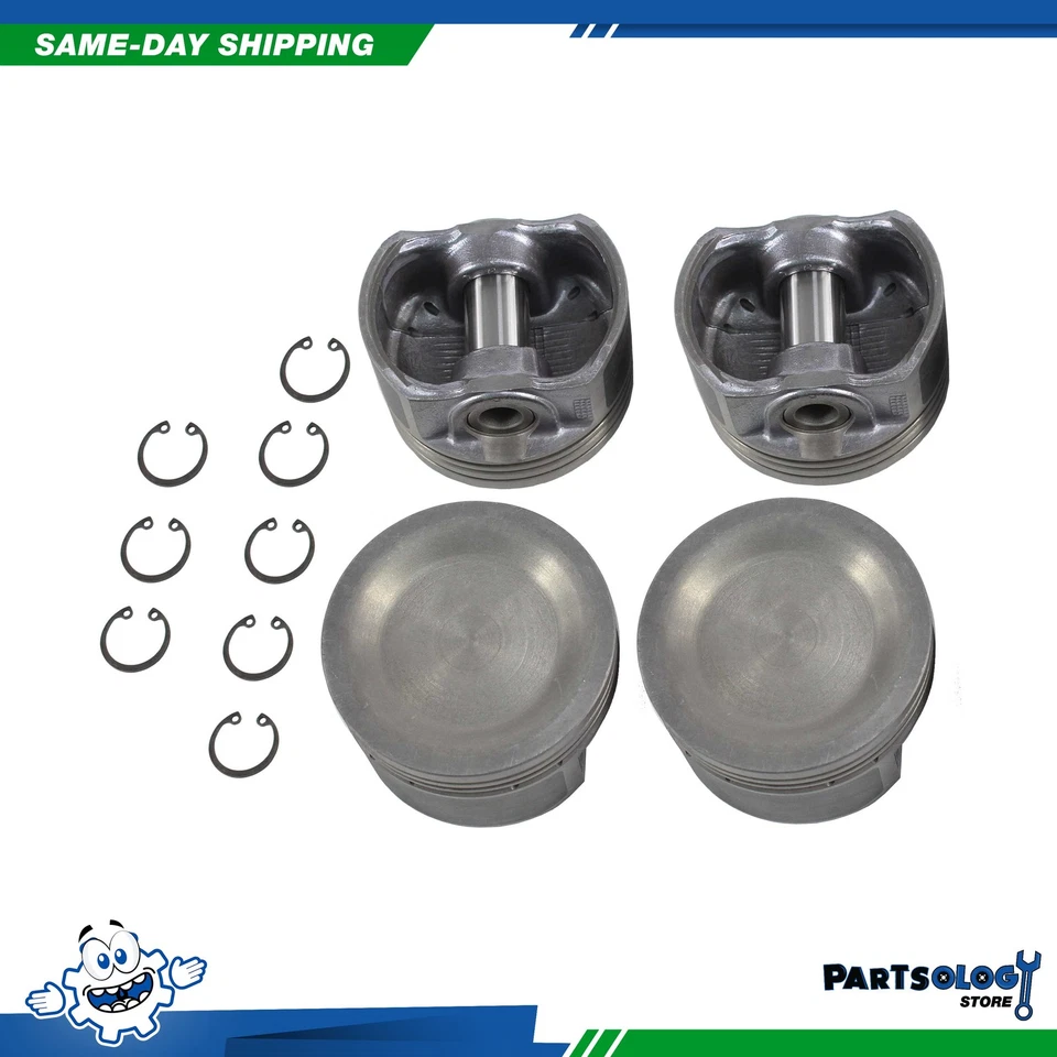 DNJ P803 标准 完整活塞套装适用于93-95大众Cabrio高尔夫2.0L SOHC 8v — 第 1/1 张图片