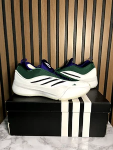 Adidas Dame 9 Low Milwaukee Bucks White Green Men's Basketball Shoes IG6603 - Picture 1 of 6