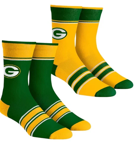 Green Bay Packers crew socks two pair youth large J23 Cover