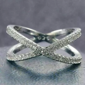 2 Ct Heart Cut Simulated Diamond Women's Wedding Ring 14K White Gold Plated - Picture 1 of 4
