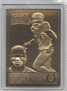 Freddie Keiaho 2007 Danbury Mint Colts Super Bowl 41 XLI 22kt Gold Card  - Picture 1 of 1